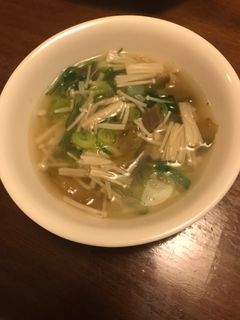 ザーサイとエノキのスープ-レシピのメイン写真