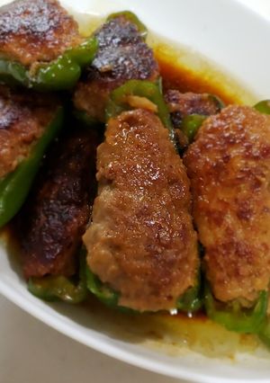 甘ダレのピーマン肉詰め-レシピのメイン写真