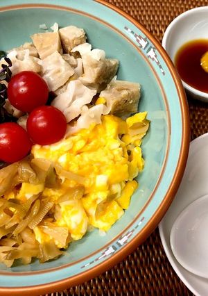10分ランチ！ハサミでシュウマイ丼-レシピのメイン写真
