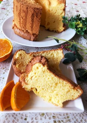 ふわっしゅわっ♡オレンジシフォンケーキ-レシピのメイン写真