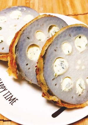蓮根のクリームチーズ詰め-レシピのメイン写真