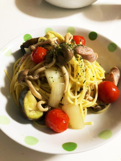 さっぱり食べれるナスとトマトの和風パスタ-レシピのメイン写真