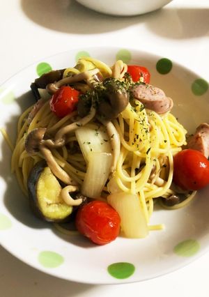 さっぱり食べれるナスとトマトの和風パスタ-レシピのメイン写真