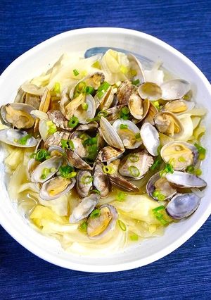 簡単！アサリと春キャベツの白だし煮-レシピのメイン写真