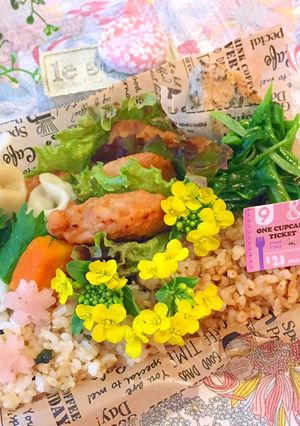 4月8日　蜂蜜味噌チキン　応用　弁当　-レシピのメイン写真
