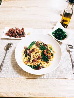 蛍イカと菜の花のペペロンチーノ-レシピのメイン写真