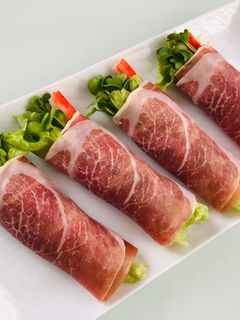 レタスカニカマカイワレチーズの生ハム巻き-レシピのメイン写真