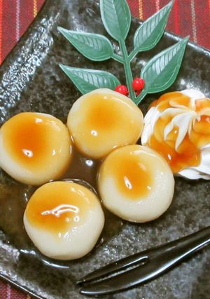 みたらし豆腐白玉♪ホイップマリーム添えて-レシピのメイン写真