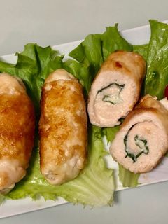 鶏ササミの大葉チーズ巻きのめんつゆ焼き-レシピのメイン写真