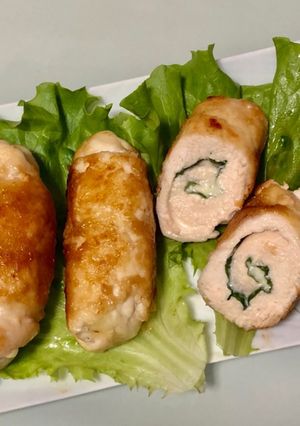 鶏ササミの大葉チーズ巻きのめんつゆ焼き-レシピのメイン写真