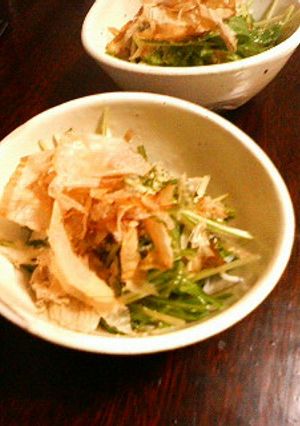 梅味でさっぱり☆水菜サラダ-レシピのメイン写真