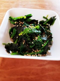 お弁当おかず⭐ほうれん草ののり和え-レシピのメイン写真