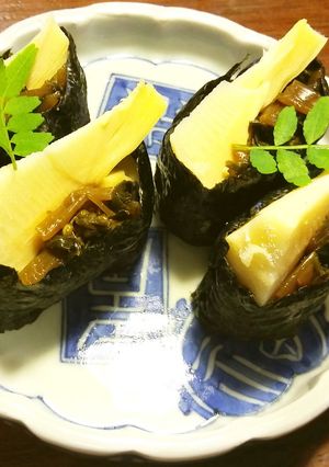 新筍と花わさびの軍艦巻き-レシピのメイン写真