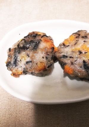 【離乳食後期】ひじき入り豆腐ハンバーグ-レシピのメイン写真