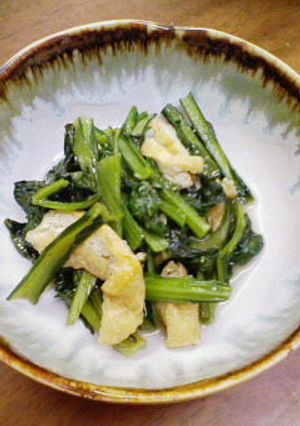 京のおばんざい風？菜っ葉の炒め煮-レシピのメイン写真