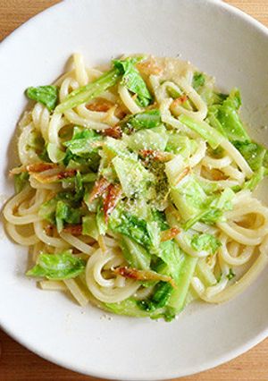 春キャベツの和風クリームうどん-レシピのメイン写真