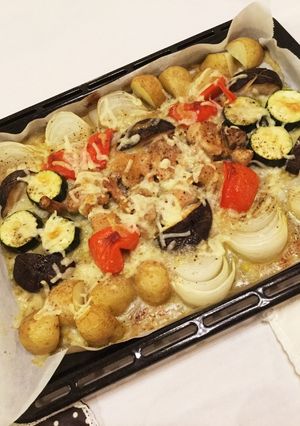 簡単！オーブン焼き〜春の新野菜〜-レシピのメイン写真