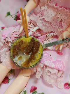 リカちゃんサイズ♡つくしの卵とじꕤ*.゚-レシピのメイン写真