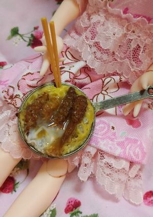 リカちゃんサイズ♡つくしの卵とじꕤ*.ﾟ-レシピのメイン写真