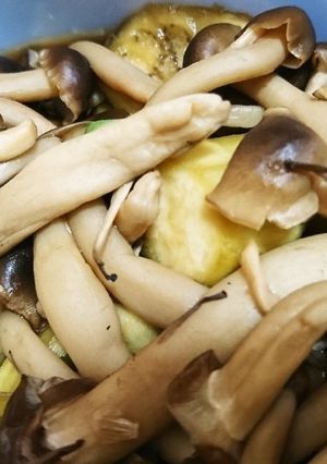 ナス、しめじの油淋鶏風 レンジで簡単-レシピのメイン写真
