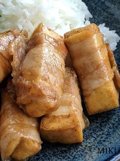 厚揚げの肉巻き照り焼き-レシピのメイン写真