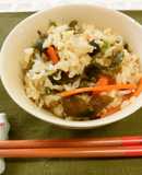 じゃことわかめの炊き込みご飯