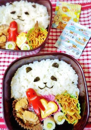 簡単キャラ弁☆顔だけパンダさん-レシピのメイン写真