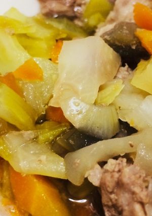 春キャベツとラム肉のコトコト煮-レシピのメイン写真