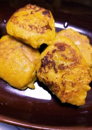 バナナと豆腐とカボチャのお焼き~離乳食~-レシピのメイン写真