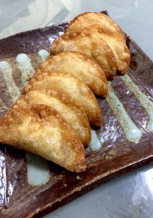 子供と作ると楽しい簡単もも肉の揚げ餃子-レシピのメイン写真