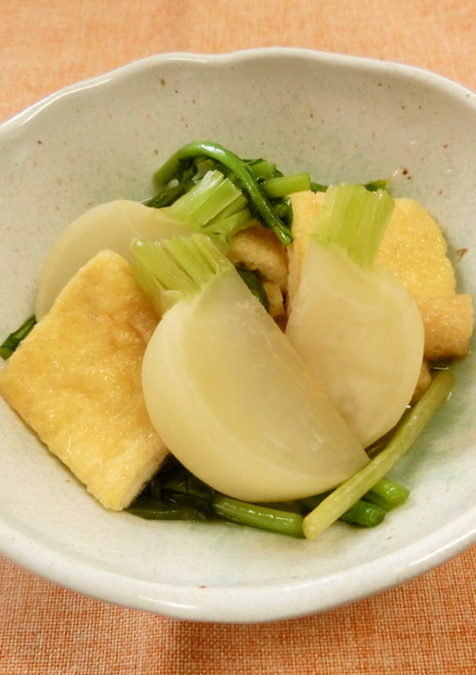 かぶと油揚げの煮物-レシピのメイン写真