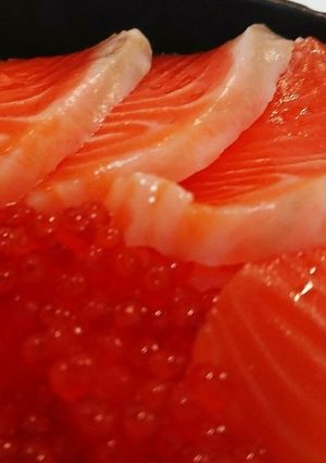 絶品サーモン親子丼！-レシピのメイン写真