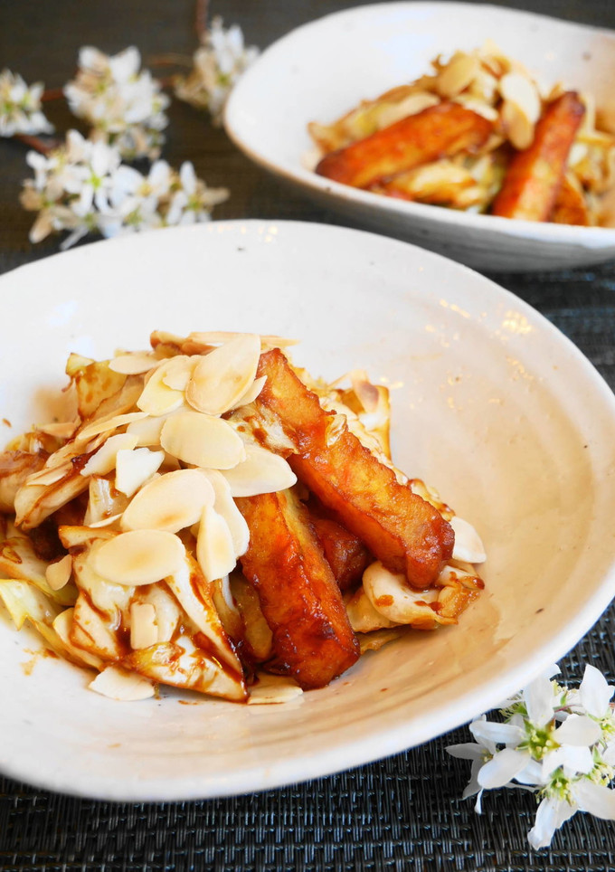 キャベツと野菜揚げの甜面醤炒め-レシピのメイン写真