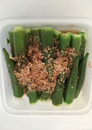 おくら常備菜♡レンジで2分-レシピのメイン写真