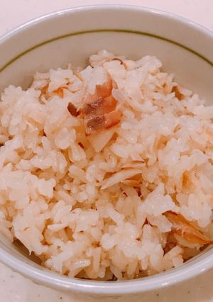 圧力鍋で、アジの開きの炊き込みご飯＋茶漬-レシピのメイン写真