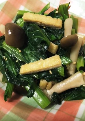 麺つゆだけ！簡単小松菜のおひたし☆-レシピのメイン写真