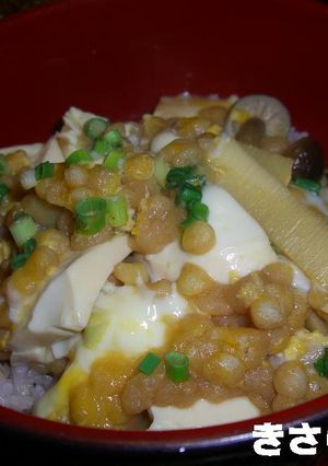 卵とじ丼　たけのこ入り！-レシピのメイン写真