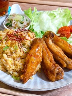 揚げ焼きで簡単♡10分で手羽中の甘辛揚げ-レシピのメイン写真