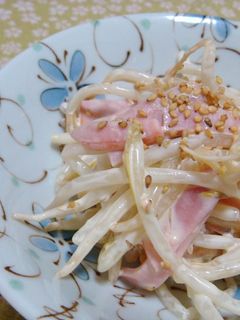 ✿もやしとハムのわさびマヨ和え✿-レシピのメイン写真