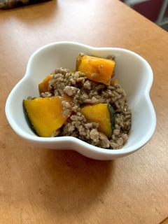 かぼちゃとひき肉の煮物【作り置き】-レシピのメイン写真