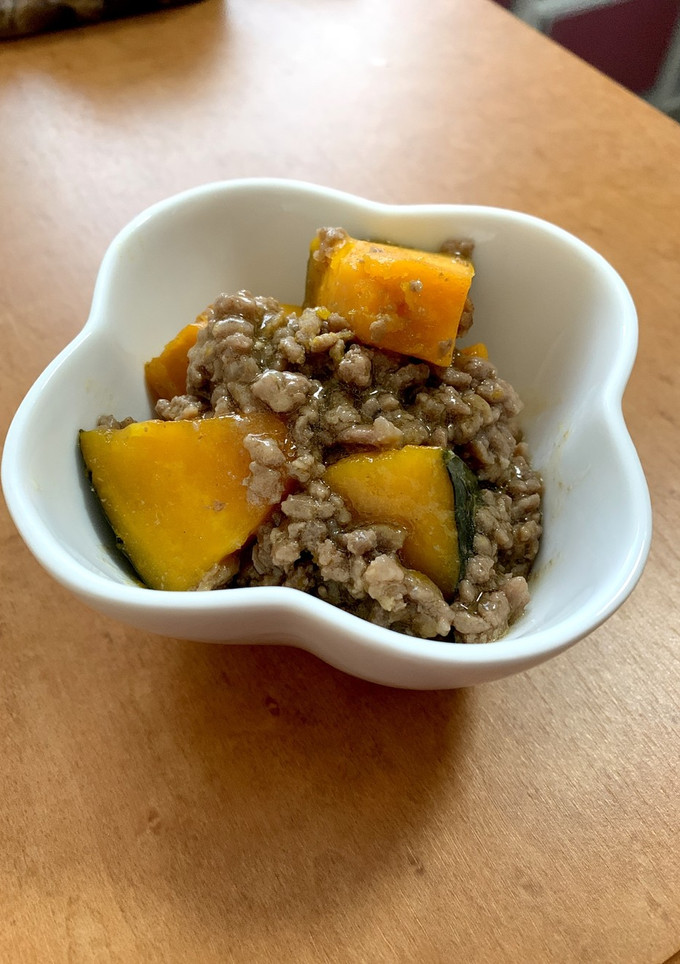 かぼちゃとひき肉の煮物【作り置き】-レシピのメイン写真