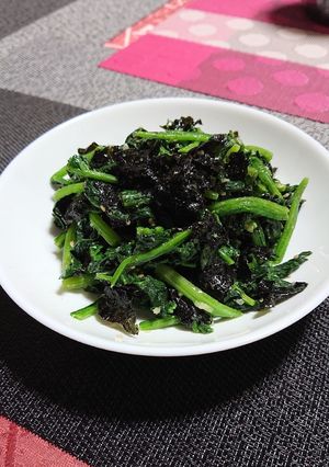 ほうれん草と韓国海苔のナムル-レシピのメイン写真