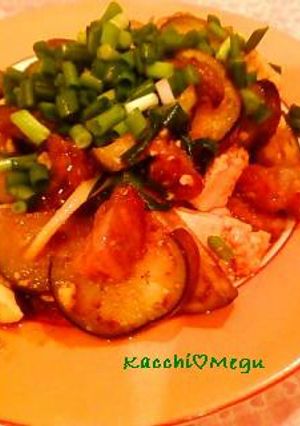 居酒屋の味☆牛すじとなすのオイスター炒め-レシピのメイン写真