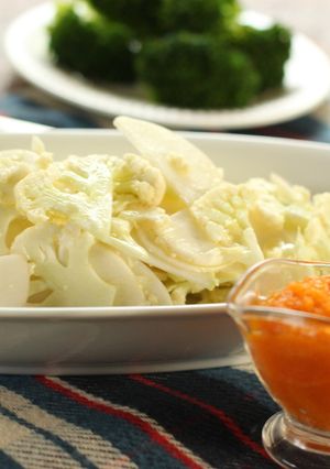 冬野菜サラダと皮ごと人参ドレッシング-レシピのメイン写真