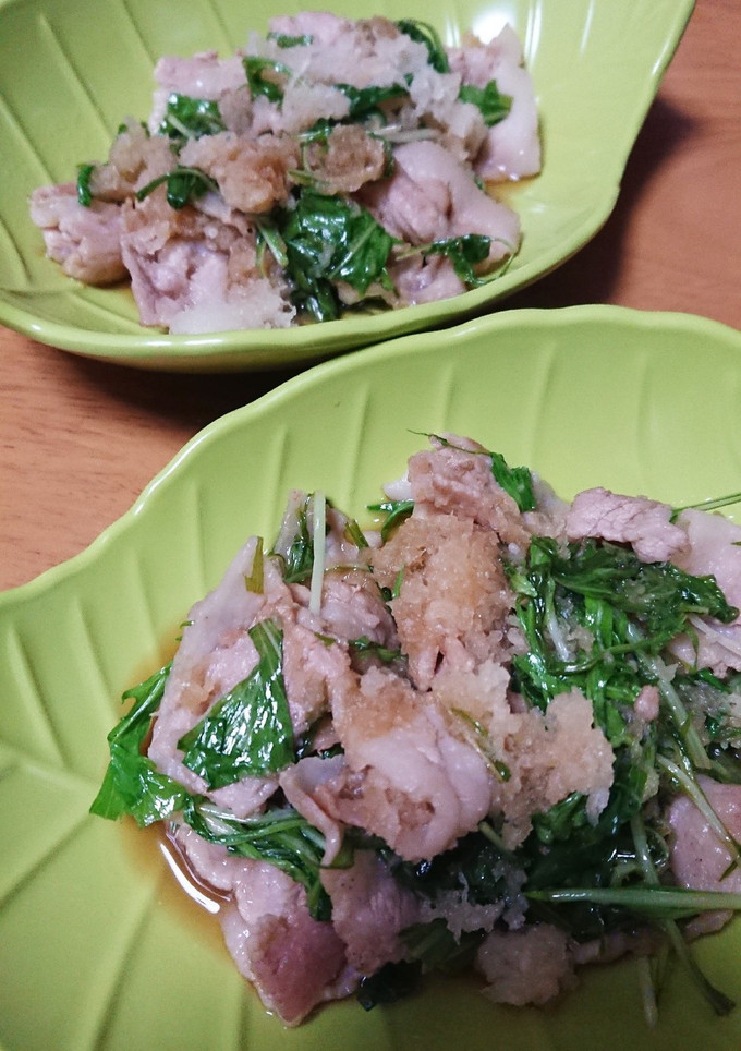 豚肉と水菜のさっぱりみぞれ炒め☆-レシピのメイン写真