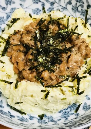 毎日の納豆●納豆&シンプルなポテサラダ-レシピのメイン写真