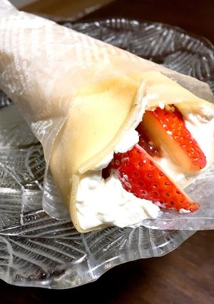モチモチ生地✨いちごクレープ-レシピのメイン写真