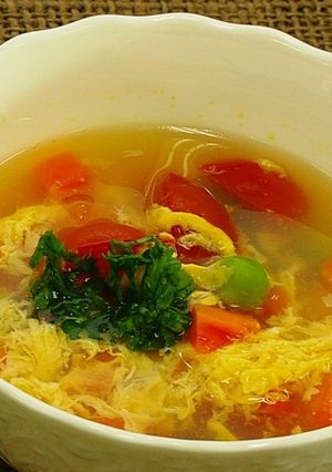 ベジ玉スープ-レシピのメイン写真
