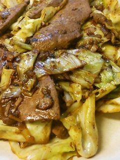 キャベレバーにんにくしょうゆ麹。-レシピのメイン写真
