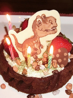 *。゜ガトーショコラの恐竜ケーキ゜。*-レシピのメイン写真